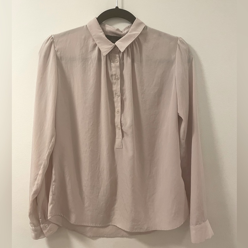 Rachel Comey Pale Blush Button-Front Blouse
